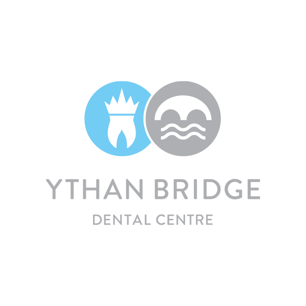 Logo of Ythan Bridge Dental Centre featuring a crown and wave symbols.